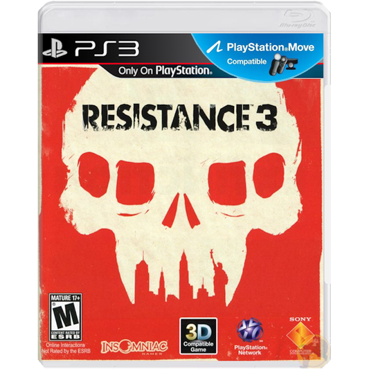 Resistance 3 - PlayStation 3 | PS3 original front cover on white background
