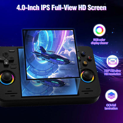 RF40H Handheld Retro Game Console, 4.0" 20,000+ Classic Games, Open Source Linux System, Support WiFi Online Play