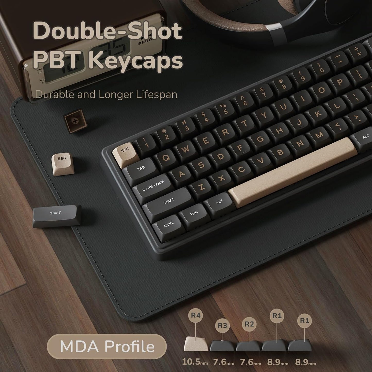 RK ROYAL KLUDGE R65 Wired Mechanical Gaming Keyboard with Volume Knob - gametricks