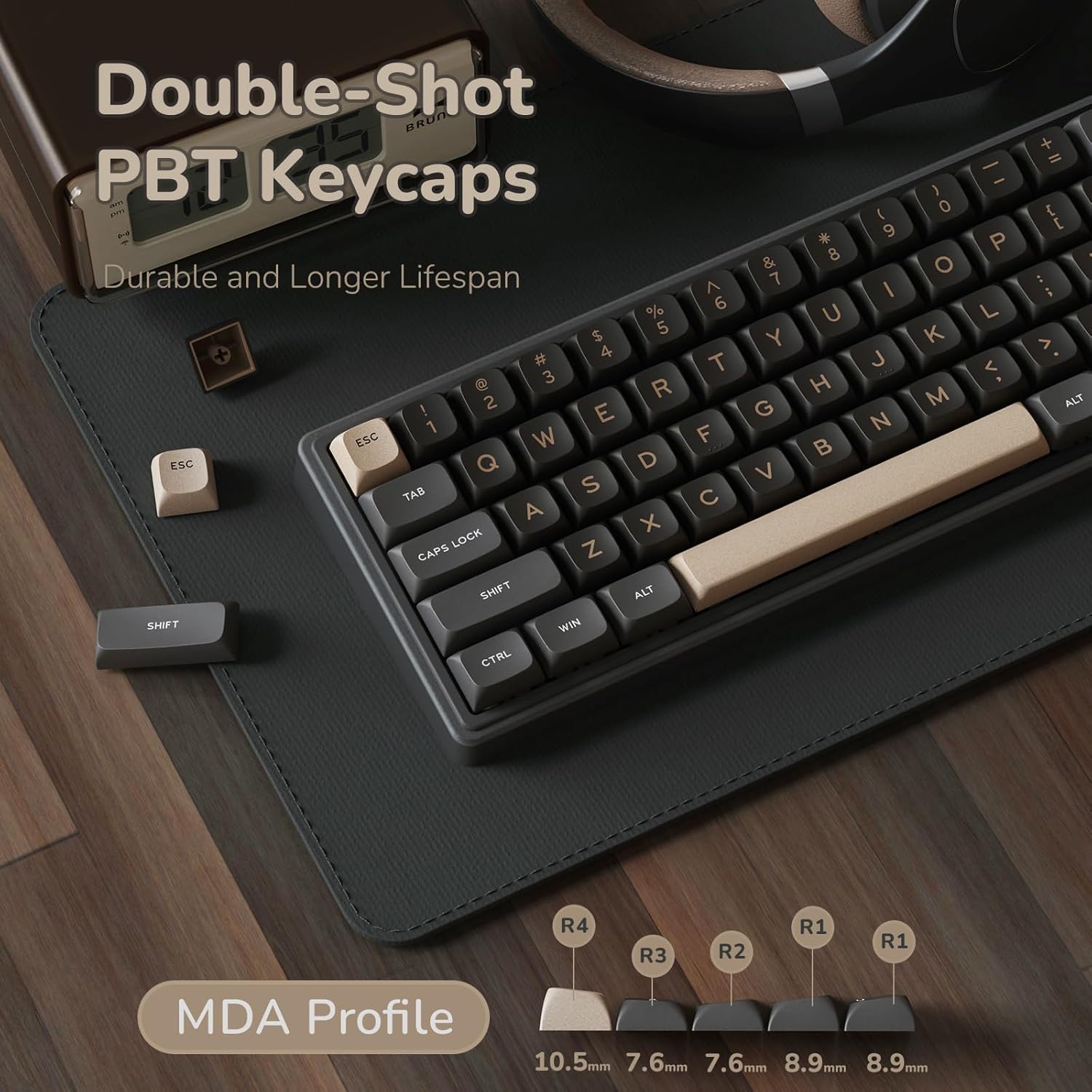 RK ROYAL KLUDGE R65 Wired Mechanical Gaming Keyboard with Volume Knob - gametricks