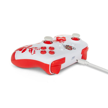 PowerA Enhanced Wired Controller for Nintendo Switch - Mario Red/White POWERA