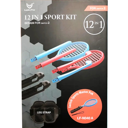 Lucky Fox 12 in 1 Sports Kit for Nintendo Switch 2 - Blue/Red LUCKY FOX