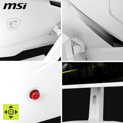 MSI MAG 274PFW 27 Inch FHD Gaming Monitor - 1920 x 1080 Rapid IPS Panel, 180 Hz - 1ms (GtG), 117percentage sRGB Colour Gamut, Frameless Design, HDR Ready - White