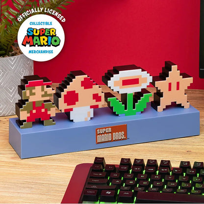 Super Mario Bros Icons Light, Decorative Light Up Figure IPLAY