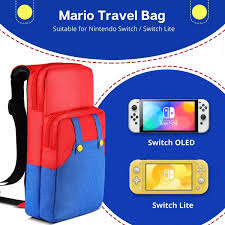Shoulder Pouch Bag for Nintendo Switch - Mario Red/Blue IPLAY
