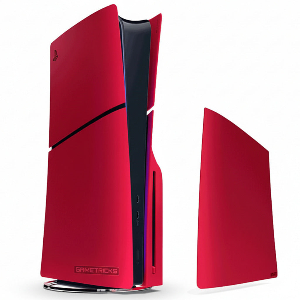 PS5 Slim Console Covers - Volcanic Red DOBE