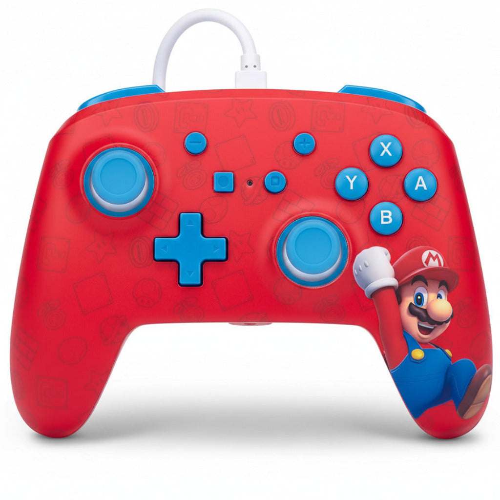 PowerA Enhanced Wired Controller for Nintendo Switch - Woo-hoo! Mario POWERA