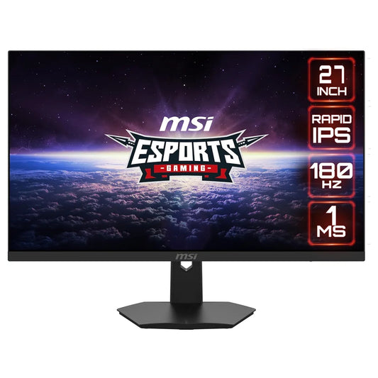 MSI G274F 27” FHD (1920 x 1080) Non-Glare with Super Narrow Bezel 180Hz 1ms 16:9 HDMI/DP G-sync Compatible HDR Ready HDR Ready IPS Gaming Monitor