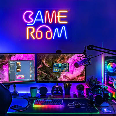 LED Light Neon Sign For Wall Decor 27×18 cm - Game Room