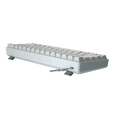MeeTion MK005BT Dual Mode Wired/Bluetooth 60% Gaming Mechanical Keyboard - White