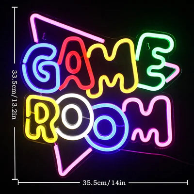 LED Light Neon Sign For Wall Decor 35×32 cm - Game Room