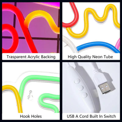 LED Light Neon Sign For Wall Decor 35×32 cm - Game Room