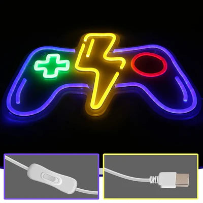 LED Light Neon Sign For Wall Decor 39×29 cm - Gaming Controller