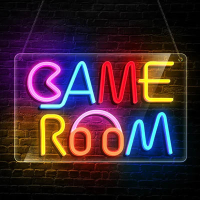LED Light Neon Sign For Wall Decor 27×18 cm - Game Room