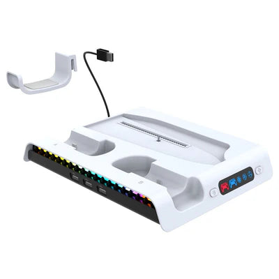 Ipega RGB Vertical Stand with Cooling Fan and Controller Charger For PS5 Slim & PS5 Pro - PG-P5S006 IPEGA