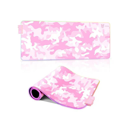 Onikuma G5 RGB Glowing Gaming Mouse Pad (80×30 CM) - Pink