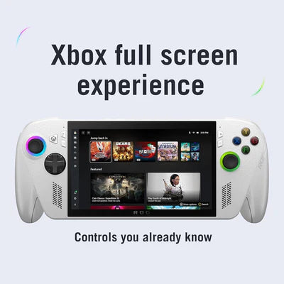ASUS ROG Xbox Ally 7” 1080p 120Hz Gaming Handheld Touchscreen AMD Ryzen™ Z2 A 16GB RAM 512GB SSD White ASUS