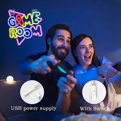 LED Light Neon Sign For Wall Decor 35×32 cm - Game Room