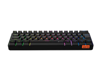 MeeTion MK005BT Dual Mode Wired/Bluetooth 60% Gaming Mechanical Keyboard - Black