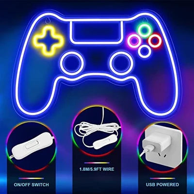 LED Light Neon Sign For Wall Decor 40×26 cm - Game Controller