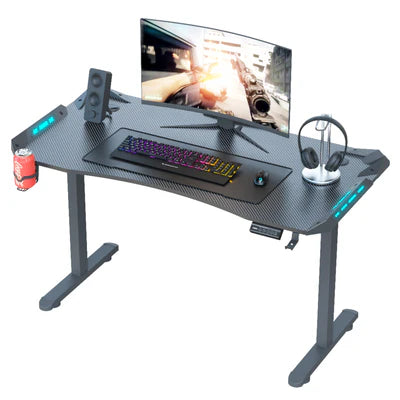 AY Ergonomic Electric Height Adjustable RGB Gaming Sit-Stand Desk