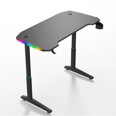 YY Ergonomic Manual Height Adjustable RGB Gaming Sit-Stand Desk