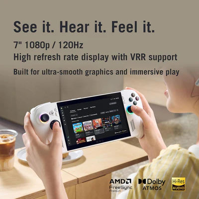 ASUS ROG Xbox Ally 7” 1080p 120Hz Gaming Handheld Touchscreen AMD Ryzen™ Z2 A 16GB RAM 512GB SSD White ASUS