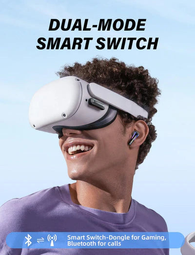 ONIKUMA T27 Dual Wireless Gaming Earbuds 2.4G/Bluetooth with ENC Microphone For Mobiles, Ipads, PC, Meta Quest, PS4, PS5 & Nintendo Switch ONIKUMA