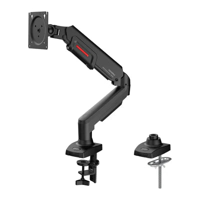 KOORUI KR20Y Monitor Mount for Flat & Curved Monitors, VESA 75 & 100 mm Desk Mount, Adjustable Height with Tilts, Swivels, Rotates, Increased Load Capacity of 2-9 kg