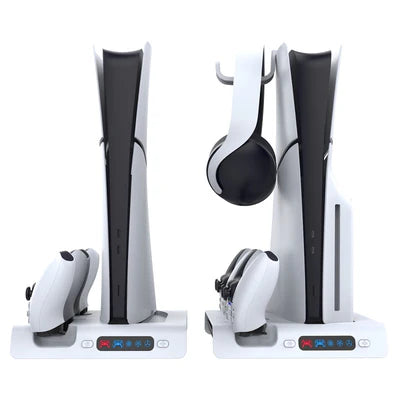 Ipega RGB Vertical Stand with Cooling Fan and Controller Charger For PS5 Slim & PS5 Pro - PG-P5S006 IPEGA