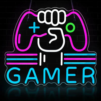 LED Light Neon Sign For Wall Decor 39×32 cm - Gamer