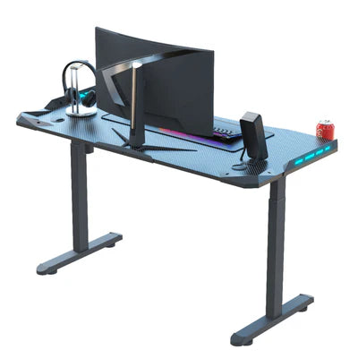 AY Ergonomic Electric Height Adjustable RGB Gaming Sit-Stand Desk