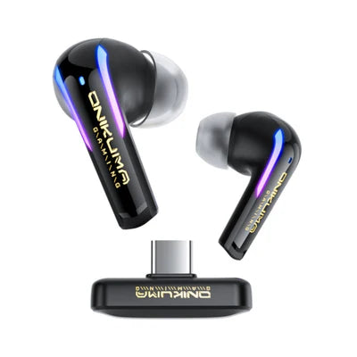 ONIKUMA T27 Dual Wireless Gaming Earbuds 2.4G/Bluetooth with ENC Microphone For Mobiles, Ipads, PC, Meta Quest, PS4, PS5 & Nintendo Switch ONIKUMA