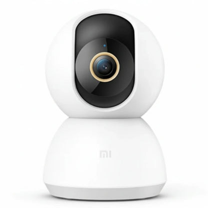 White and black camera with Xiaomi logo on a white background