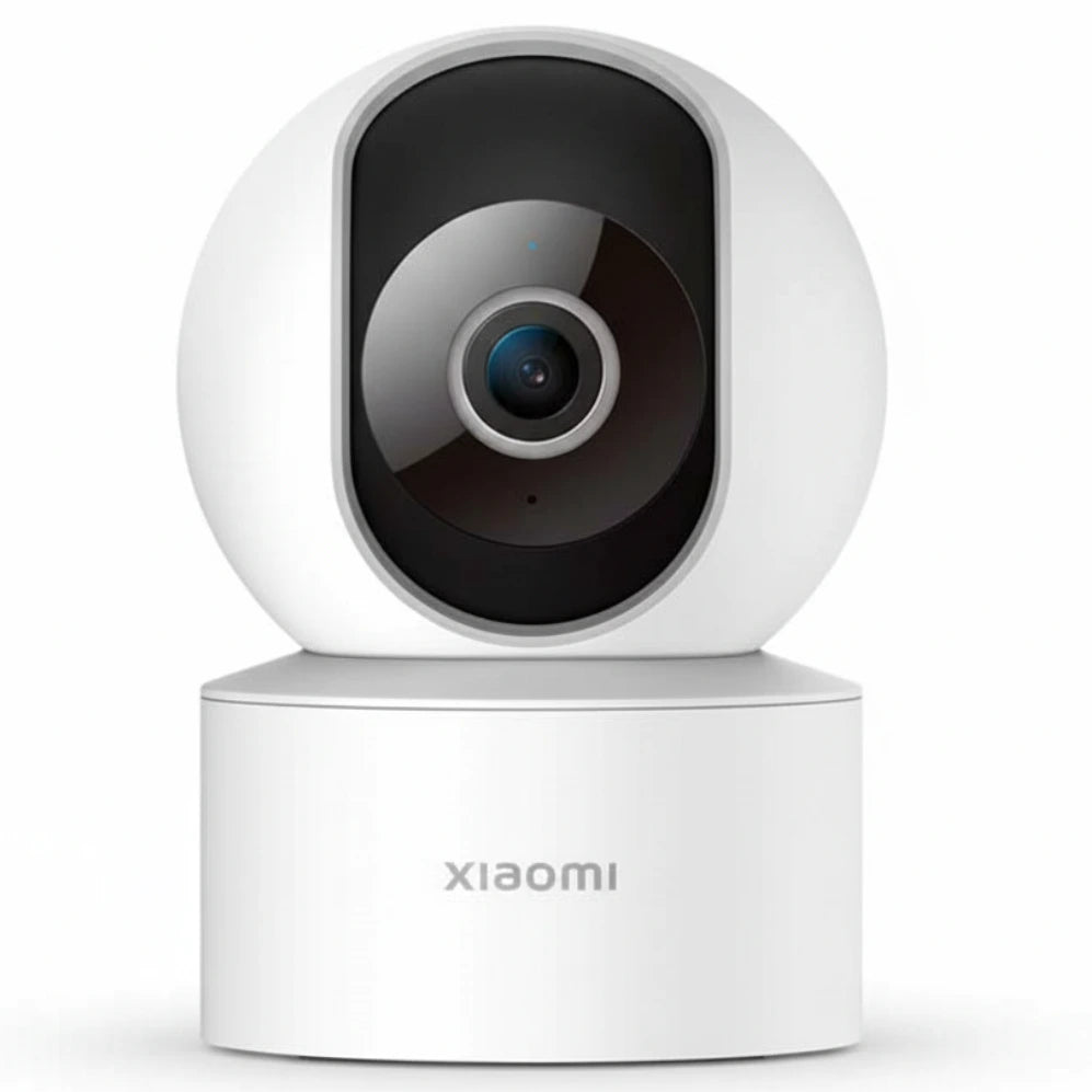 White Xiaomi security camera on a white background