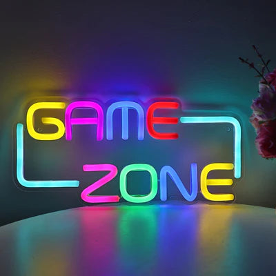 LED Light Neon Sign For Wall Decor 30×14 cm - Game Zone