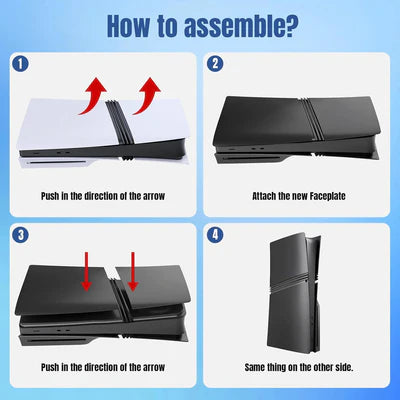 Black Plates Cover For PlayStation 5 Pro | PS5 Pro DOBE