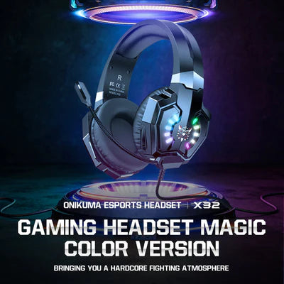 ONIKUMA X32 RGB Wired Gaming Headset ONIKUMA