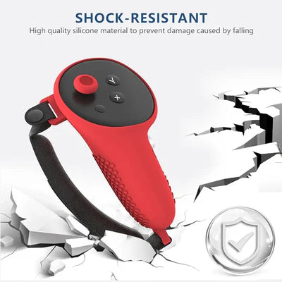 Vr Controller Guard VR Controller Protective Silicone Cover with Analog Grips For Meta Que ...