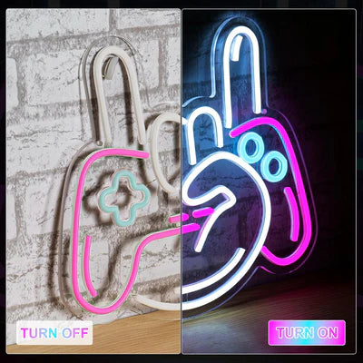 LED Light Neon Sign For Wall Decor 22×20 cm - Game Controller