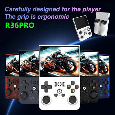 2025 R36 Pro 3.5inch IPS 64GB 18000+ Games Video Handheld Game Players 4000mAh OS Linux System Hand Retro Game Console R36s Pro R36 Max