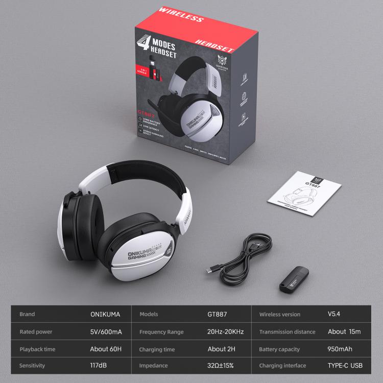 Onikuma GT887 4-Mode Gaming Headset with Microphone