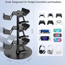 Oivo Universal Desk Stand For Controllers, Headset & Accessories - 3 Tiers IPEGA