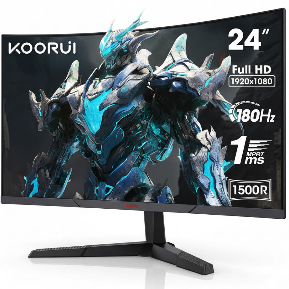 Koorui monitor with gaming monitor design on screen