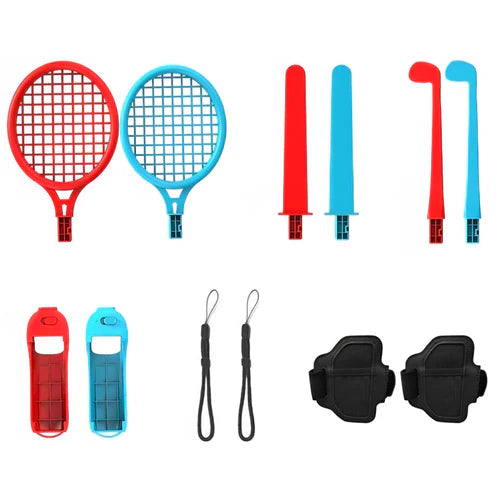 Lucky Fox 12 in 1 Sports Kit for Nintendo Switch 2 - Blue/Red LUCKY FOX