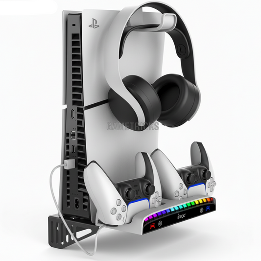 IPEGA Wall Mount Charging Dock with RGB Light For PP5 & PS5 Slim - PG-P5S011 IPEGA