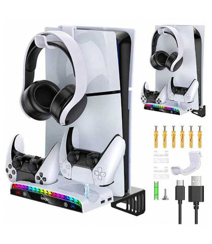 IPEGA Wall Mount Charging Dock with RGB Light For PP5 & PS5 Slim - PG-P5S011 IPEGA