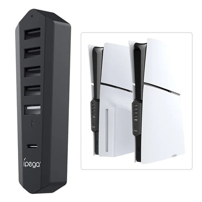 Ipega High Speed 6 Port USB Expansion Hub For PS5 Slim & PS5 Pro IPEGA
