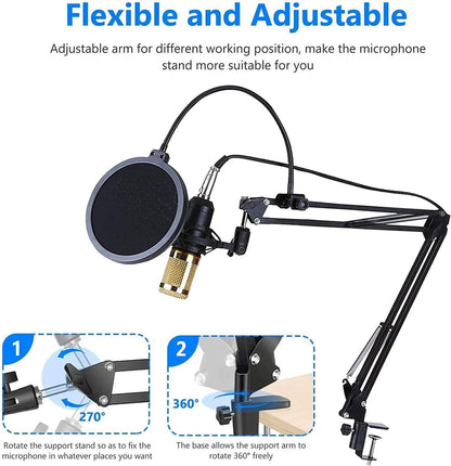Tiktok live BM800 Microphone Kit with V8 Sound Card Mobile Live Streaming
