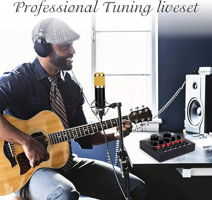 Tiktok live BM800 Microphone Kit with V8 Sound Card Mobile Live Streaming